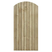 Featheredge Arch Top Wooden Gate